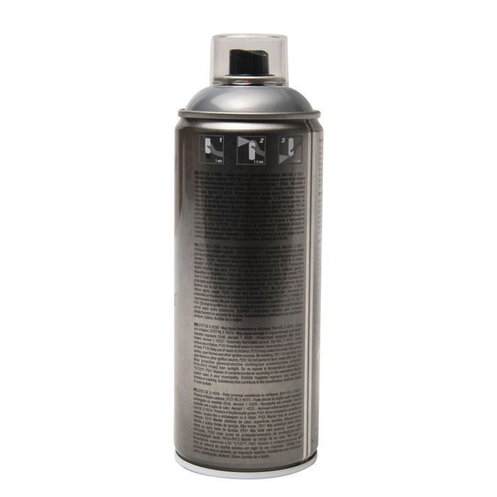 Lata de spray de revestimento com efeito de aço inoxidável de 400ml