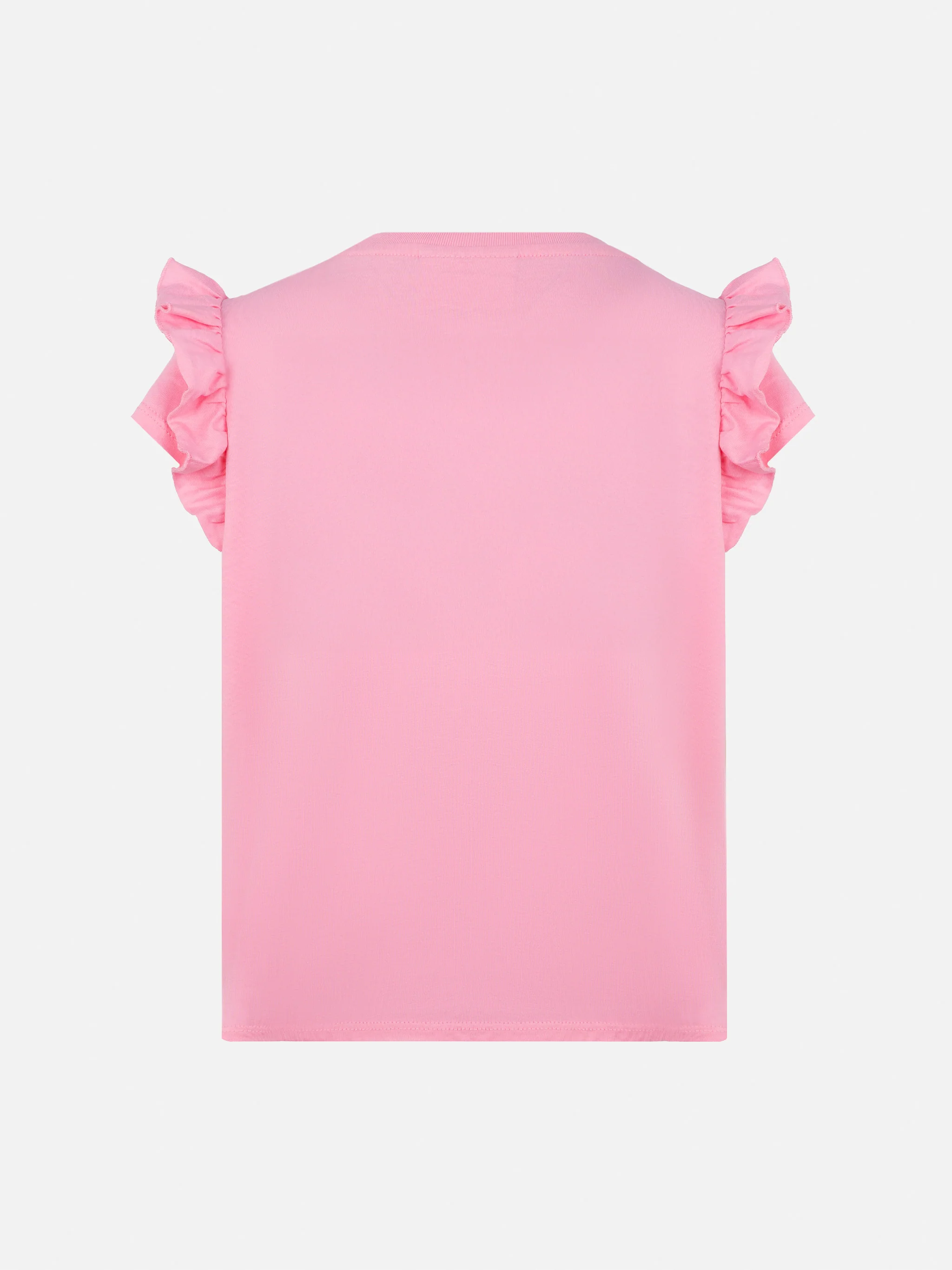 T-shirt Baby in cotone con volant e ricamo Bella e Monella