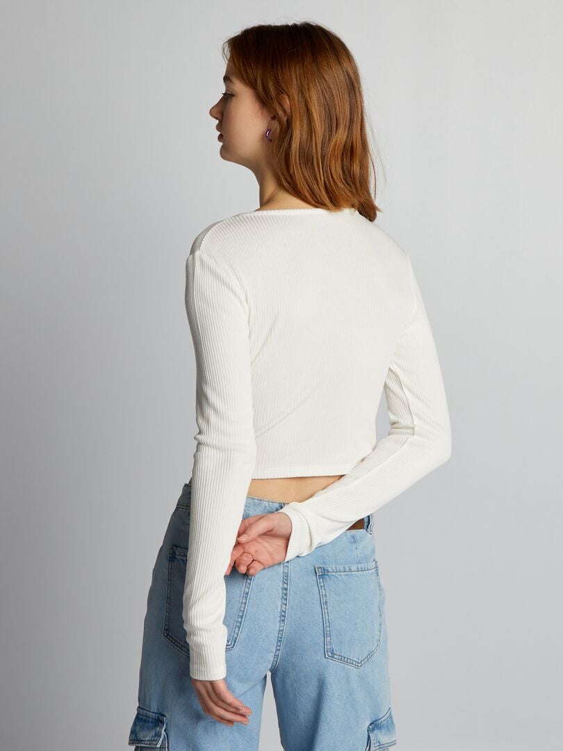 Kort T-shirt - WIT