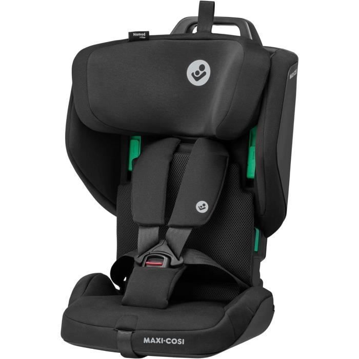 Silla de coche elevadora plegable MAXI-COSI Nomad Plus - Negra - Grupo 1 - i-Size - Arnés de 5 puntos