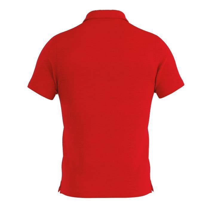 Polo Errea Praga 3.0 Junior - Rosso/Bianco - Bambino - Ragazzo - Multisport - Maniche corte - Traspirante
