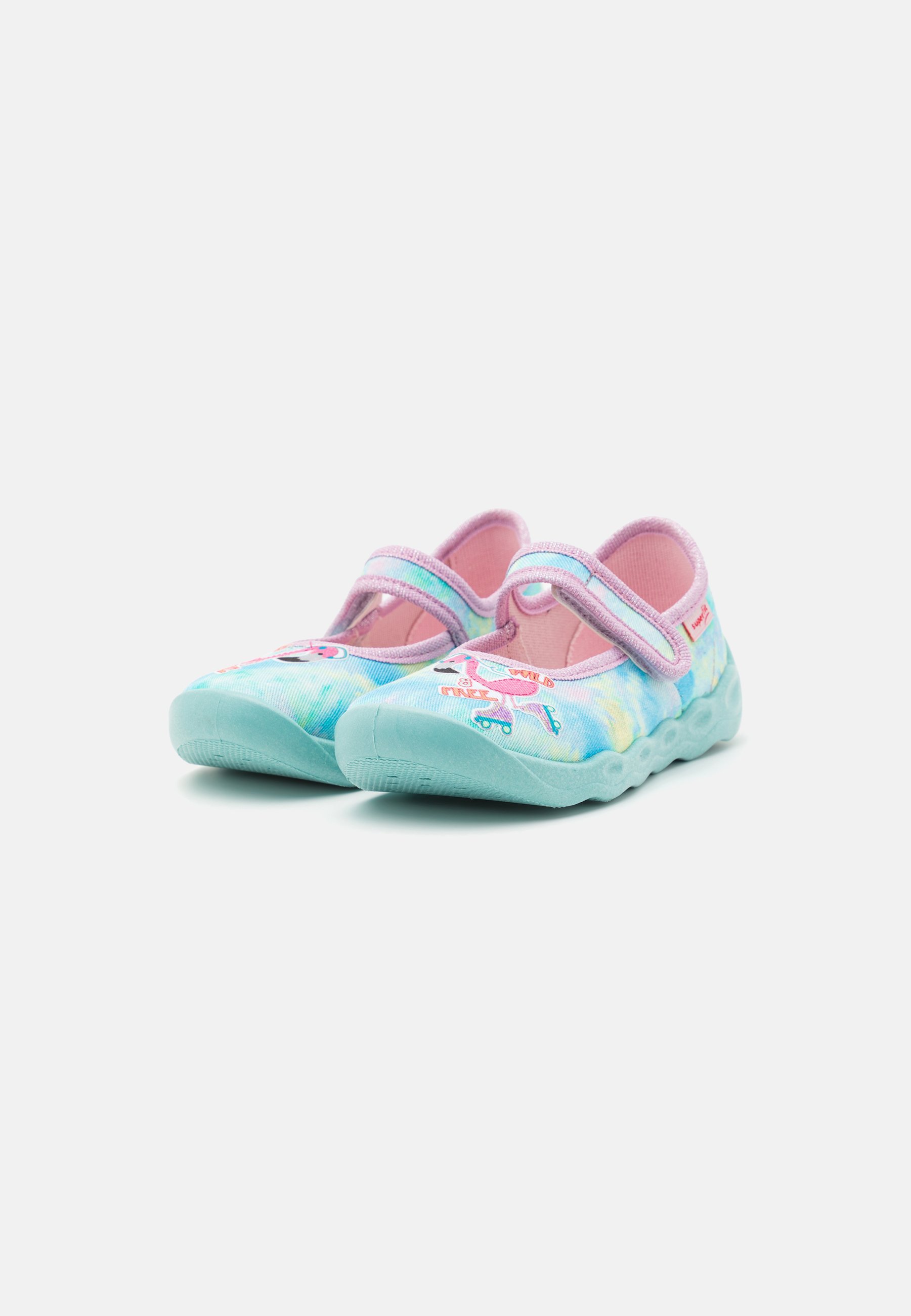 Superfit BUBBLE - Slippers - turquoise/multicolor