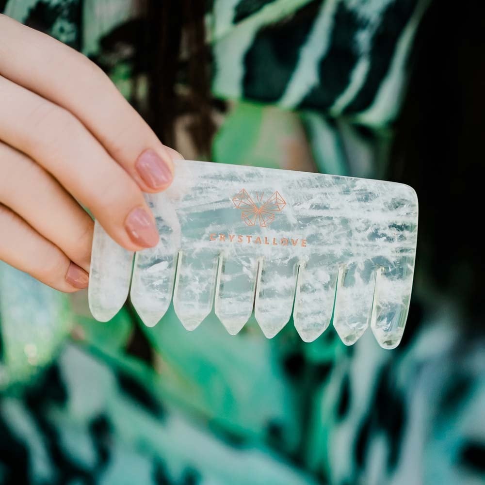 Crystallove Clear quartz comb