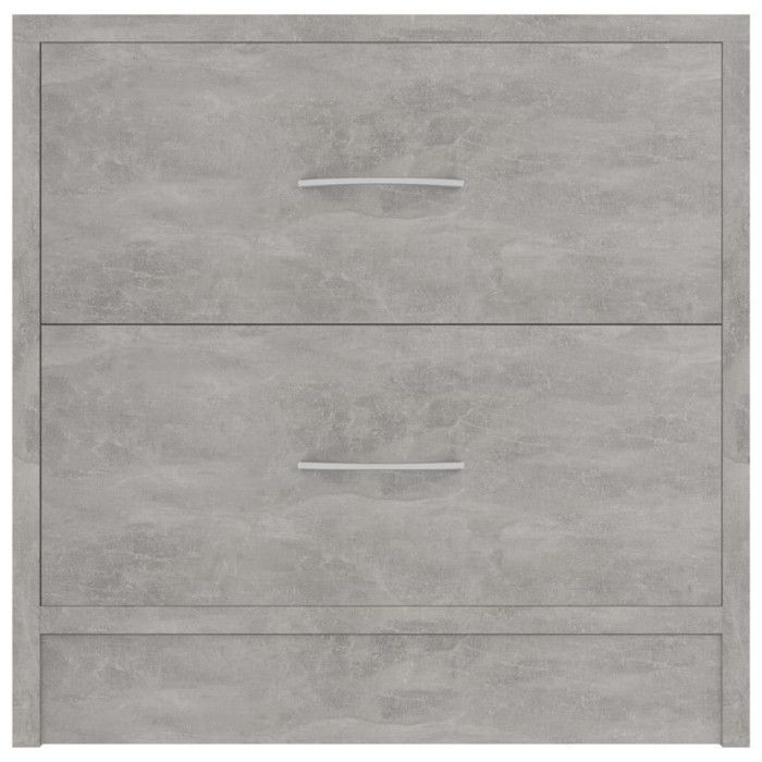 vidaXL Table de chevet Gris béton 40 x 30 x 40 cm Aggloméré
