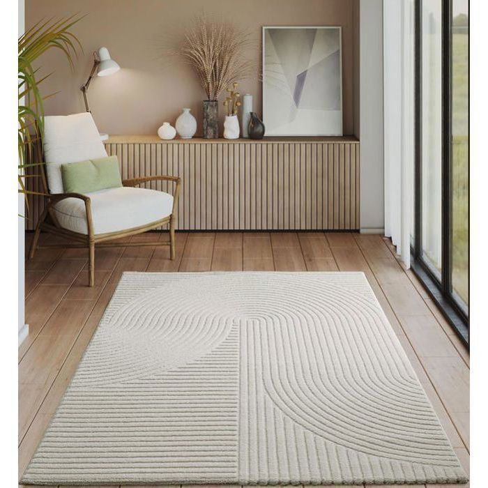 Alfombra moderna - THE CARPET - Everest 2251 - 160x230 cm - Efecto 3D - Diseño escandinavo