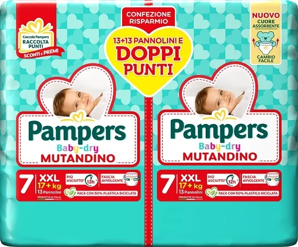 PAMPERS Baby Dry Duo D XXL mähkmed 26 tk