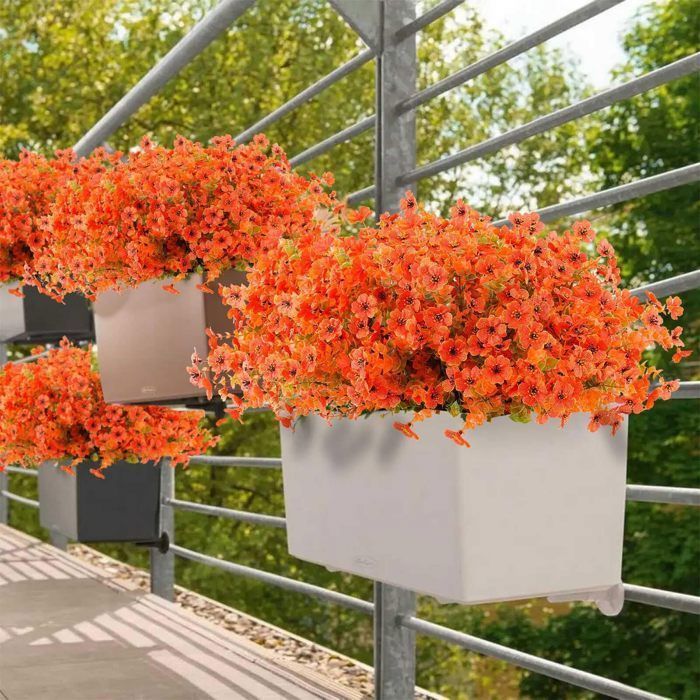 KENLUMO 18pcs chrysanthèmes artificiels florale d'automne,Convient pour le balcon du bureau du jardin extérieur de la maison