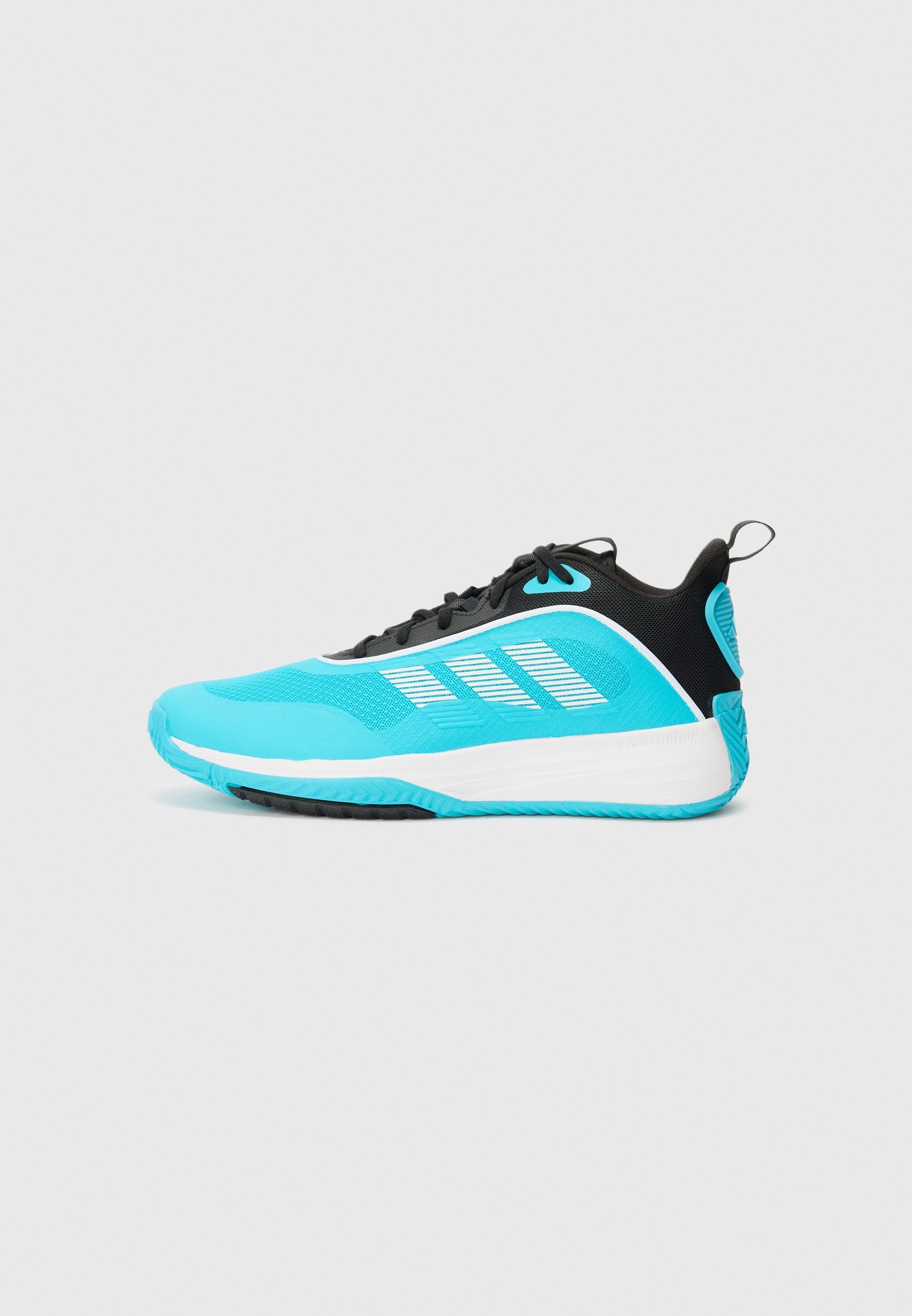 adidas Performance OWNTHEGAME 3.0 - Basketbalschoenen - helder cyaan/wit/kernzwart