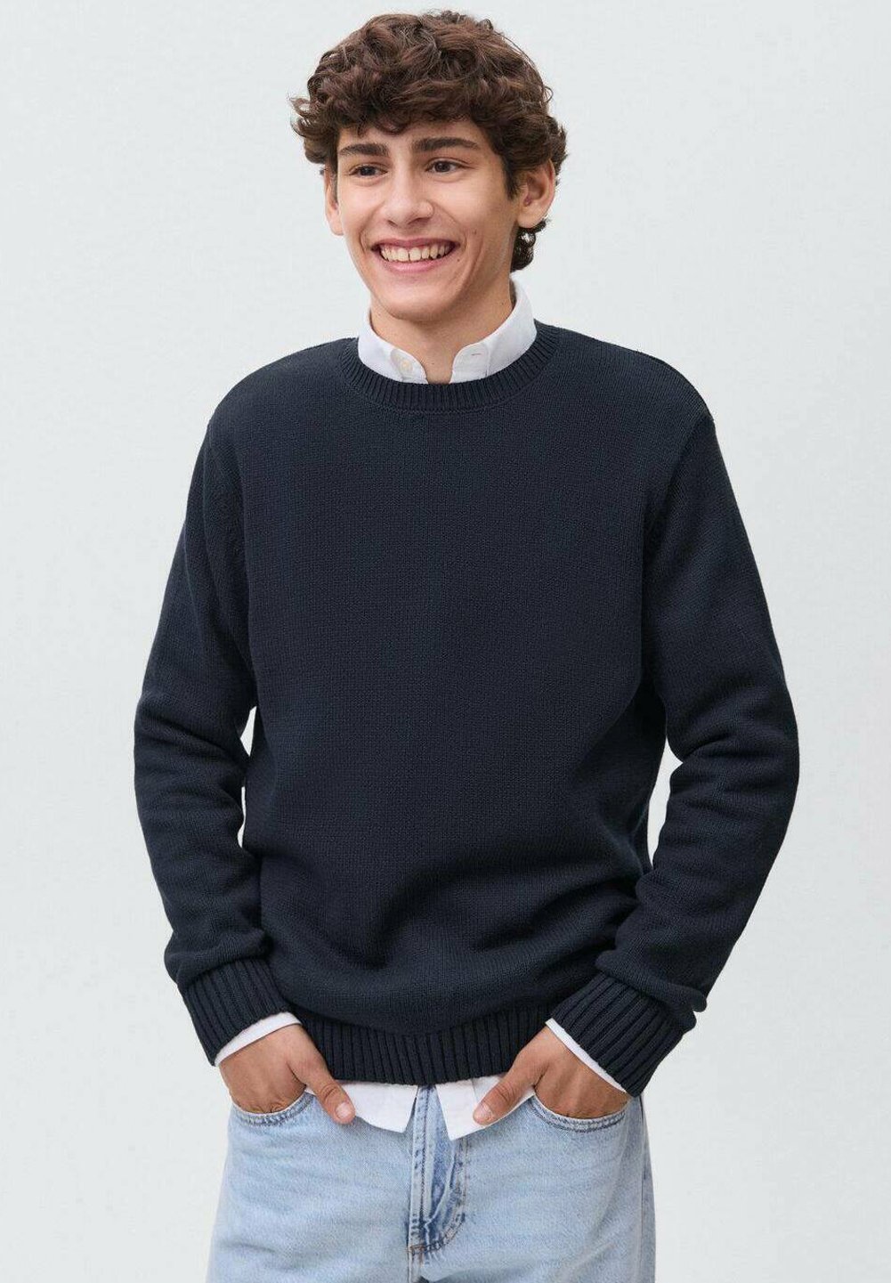 Mango Kids TEEN - Džemper - tamnoplavi