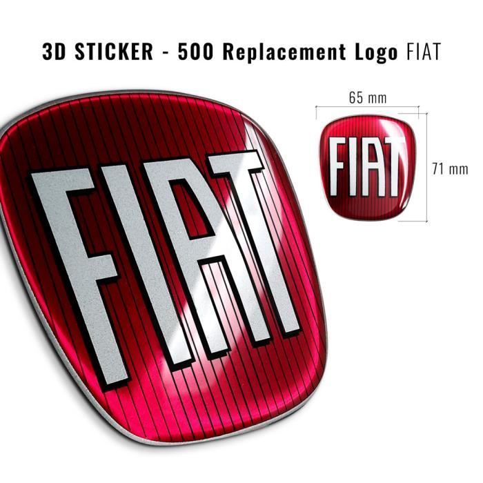 Sticker - Fiat - 500 - 3D - Flexible - Durable