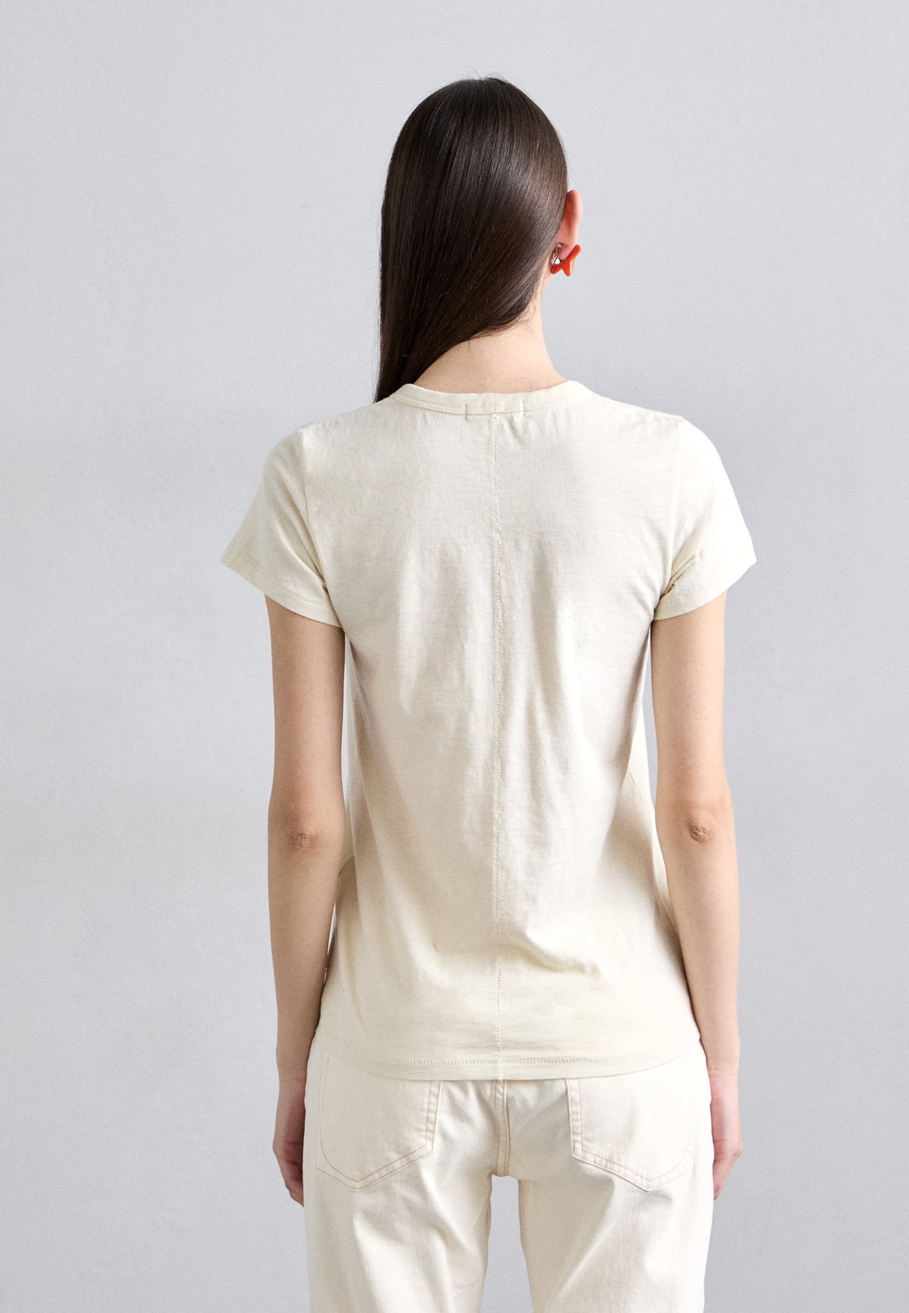 rag & bone T-shirt con conchiglia - T-shirt stampata - bianco sporco