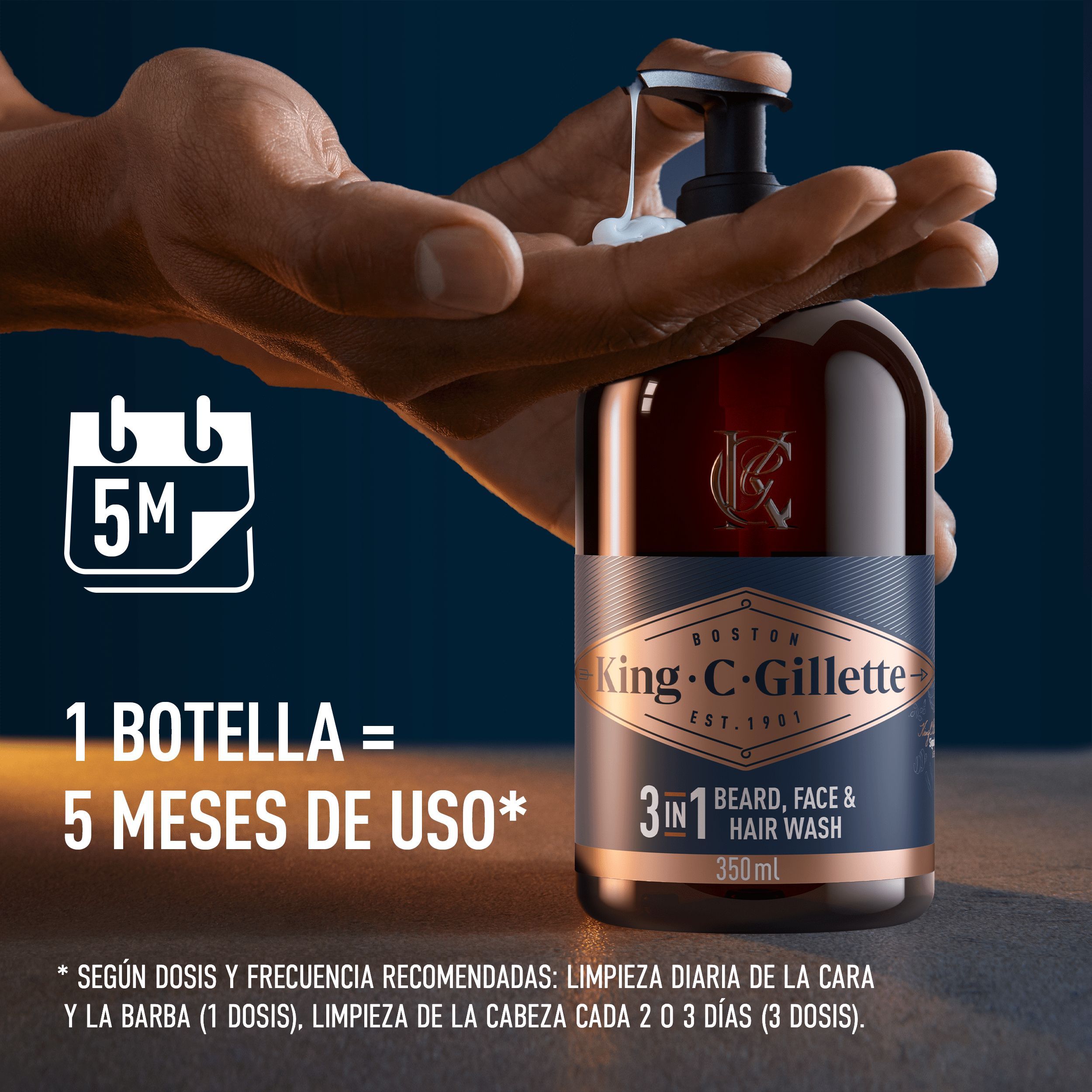 Gillette King C gel za bradu i lice Njega brade i brkova