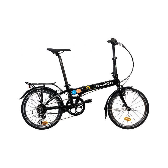 DAHON D8 Mariner Jubiläums-Faltrad (40 Jahre), hochwertiger Aluminiumrahmen, 20-Zoll-Räder, Shimano 8-Gang-Schaltung, Schwarz