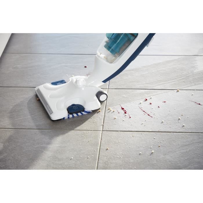 ROWENTA Clean&Steam Revolution Pulitore a vapore - Aspira e pulisce contemporaneamente - Elimina il 99,9% dei batteri RY7757WH