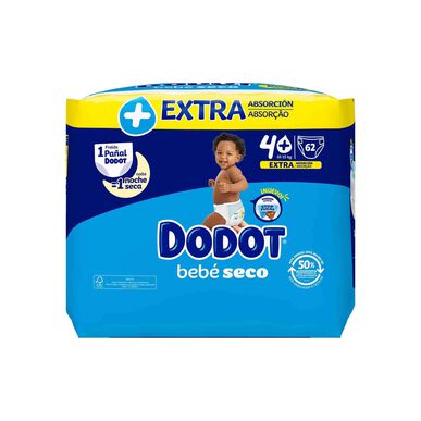 Dodot babybleier ekstra absorpsjon 10–15 kg størrelse 4 62 enheter 62 enheter