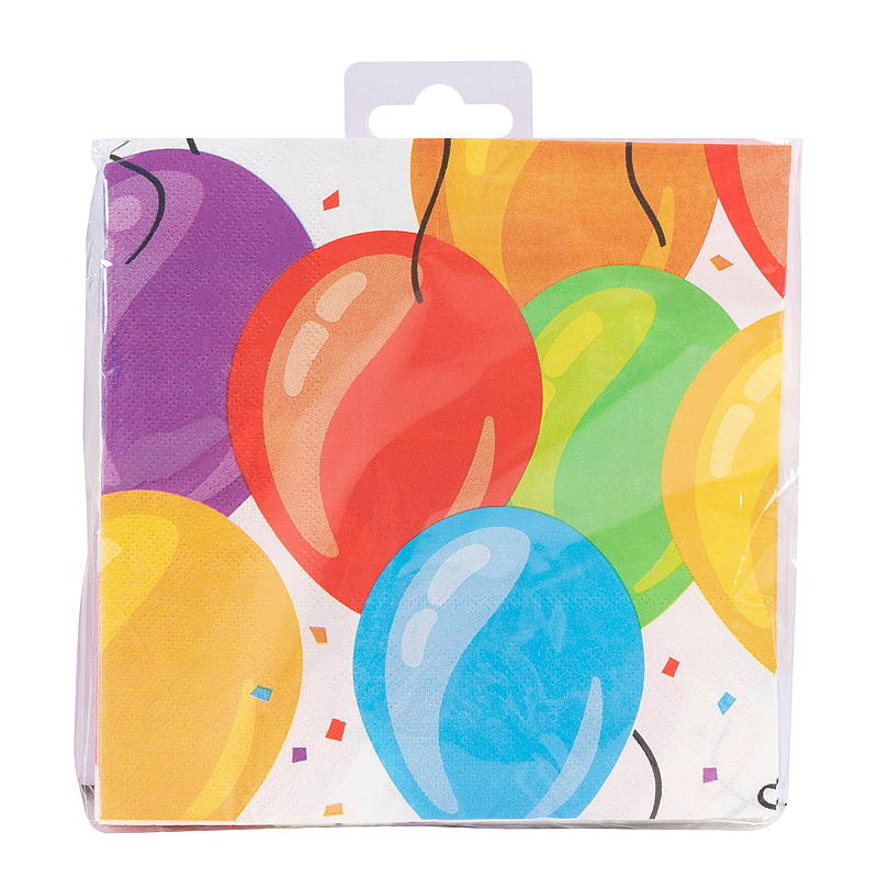 Servilletas Giform, paquete de 20 unidades, globos de 33x33 cm