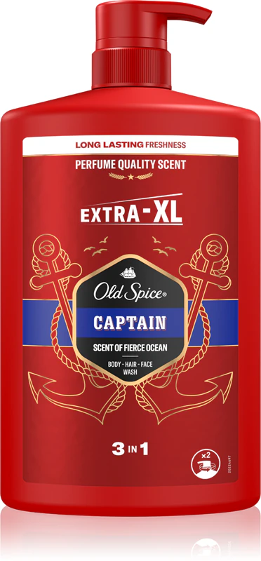 Gel de banho Old Spice Captain para homens