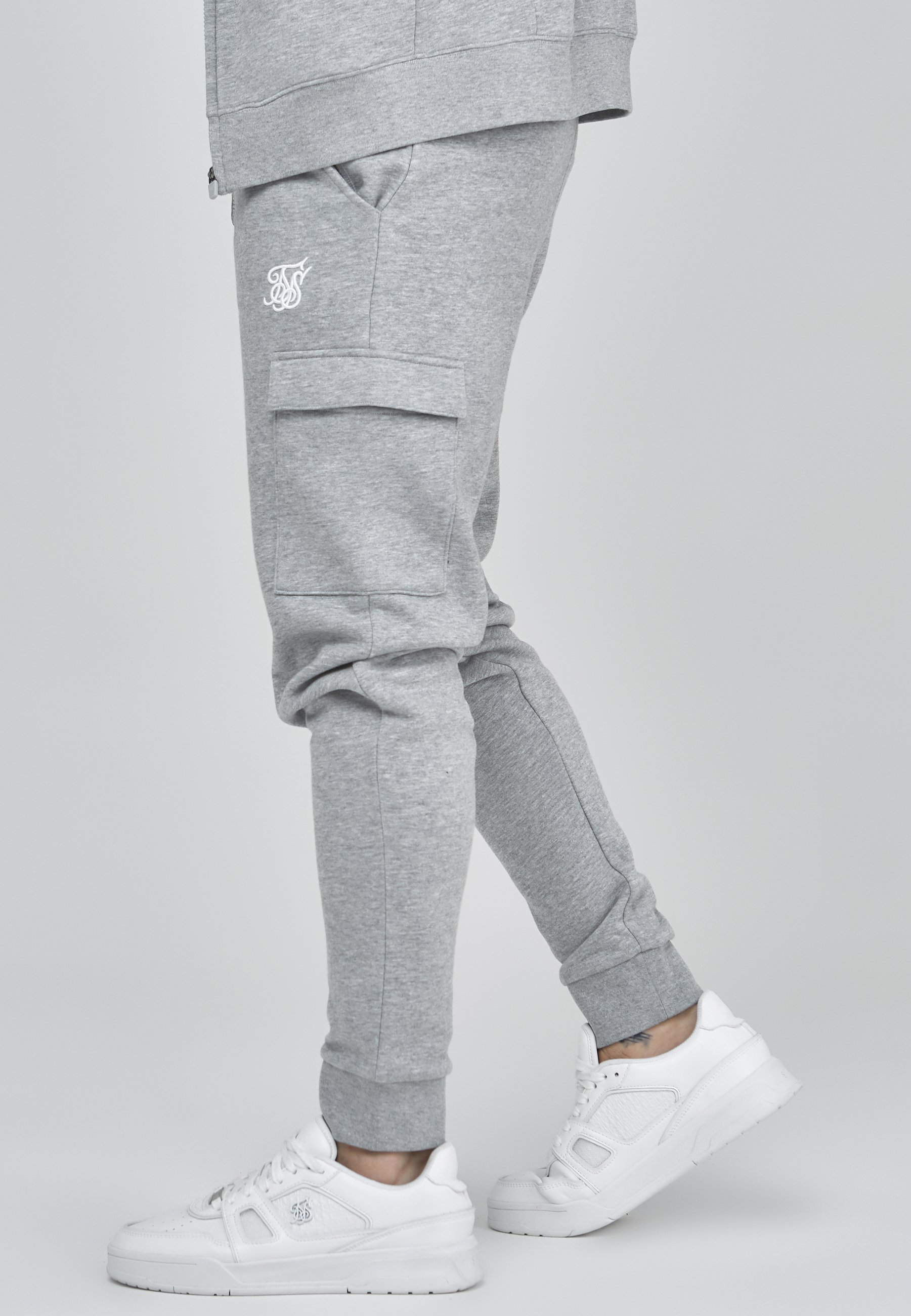SIKSILK ESSENTIALS - Trainingsbroek - grijs gemêleerd