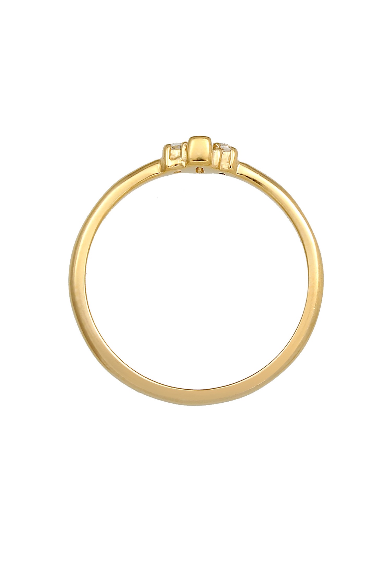 Elli PREMIUM Elli PREMIUM Bague Femmes Solitaire Fiançailles Filigrane avec Topaze en argent sterling 925 Plaqué or