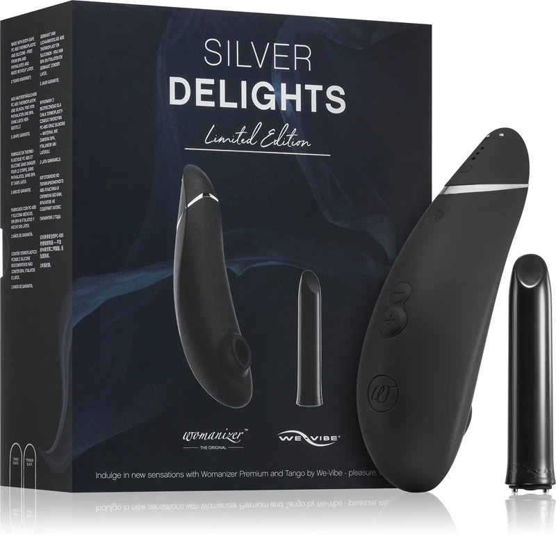Stimulator in vibrator Womanizer Silver Delights Collection