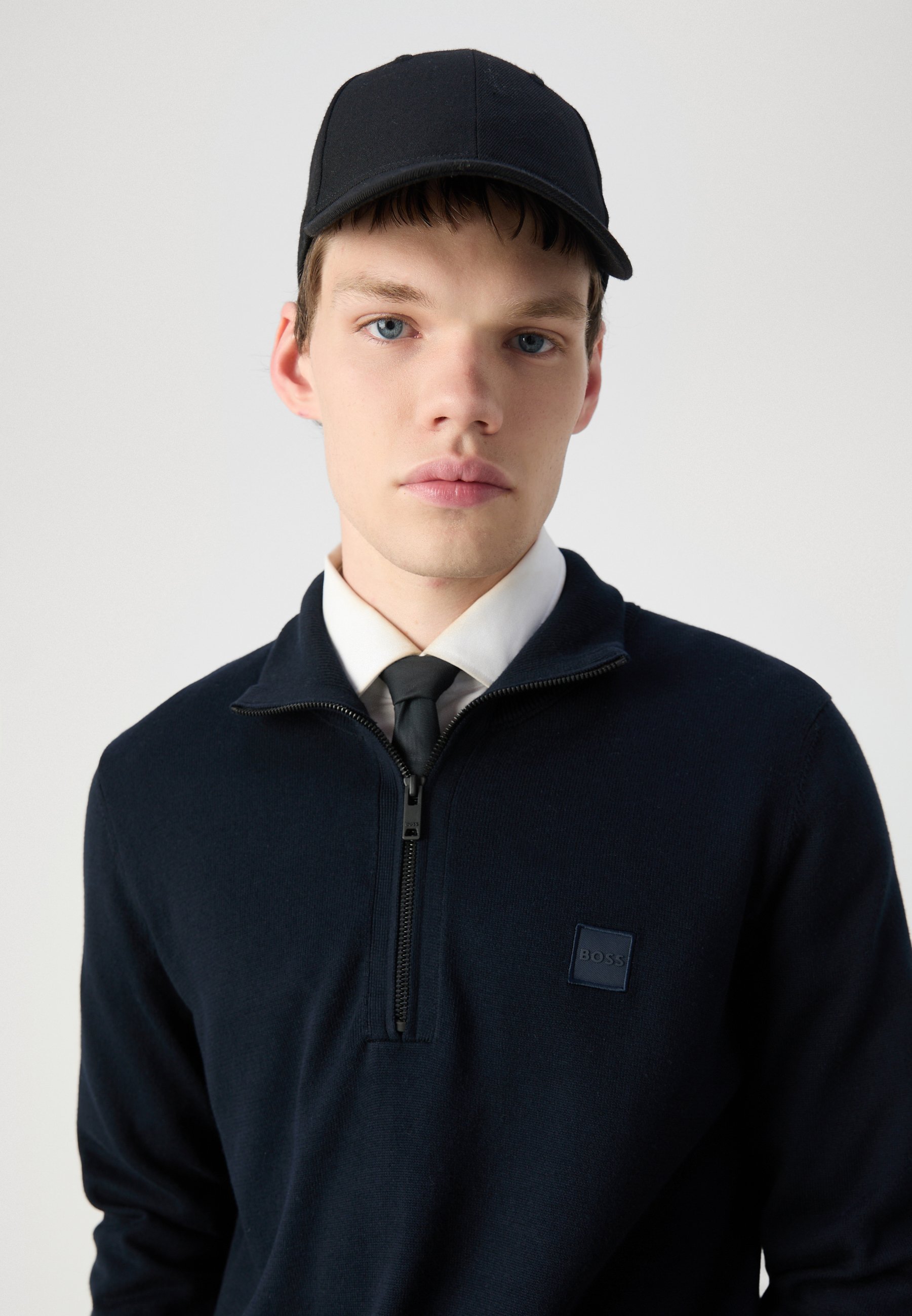 BOSS KANOBIX - Jumper - donkerblauw