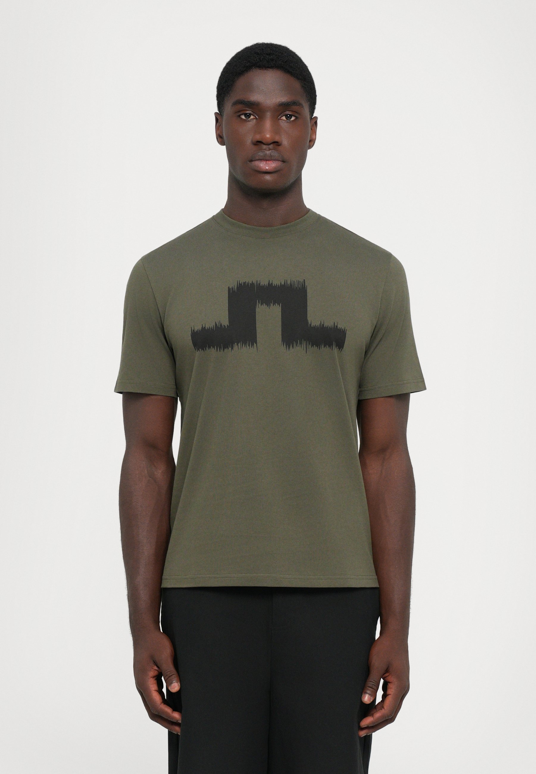 T-shirt saisonnier J.LINDEBERG PARCIE - T-shirt imprimé - vert forêt