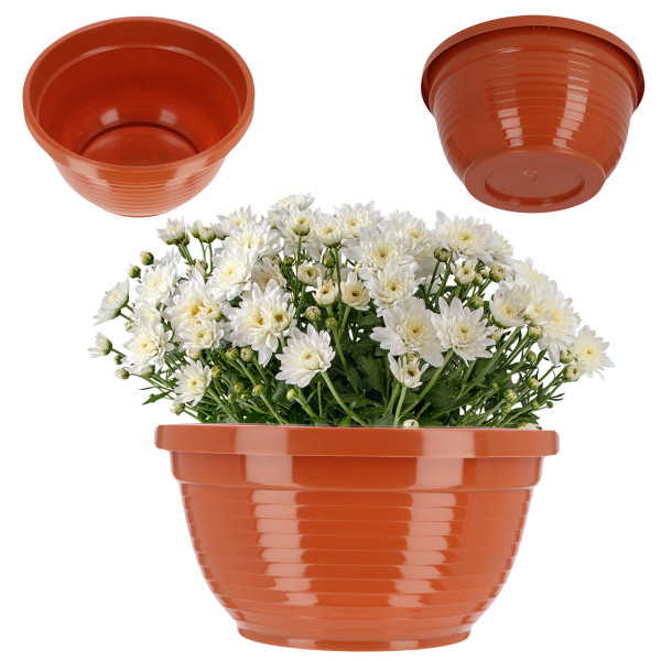 Doniczka Osłonka Donica Na Kwiaty 22cm Kolor Misa