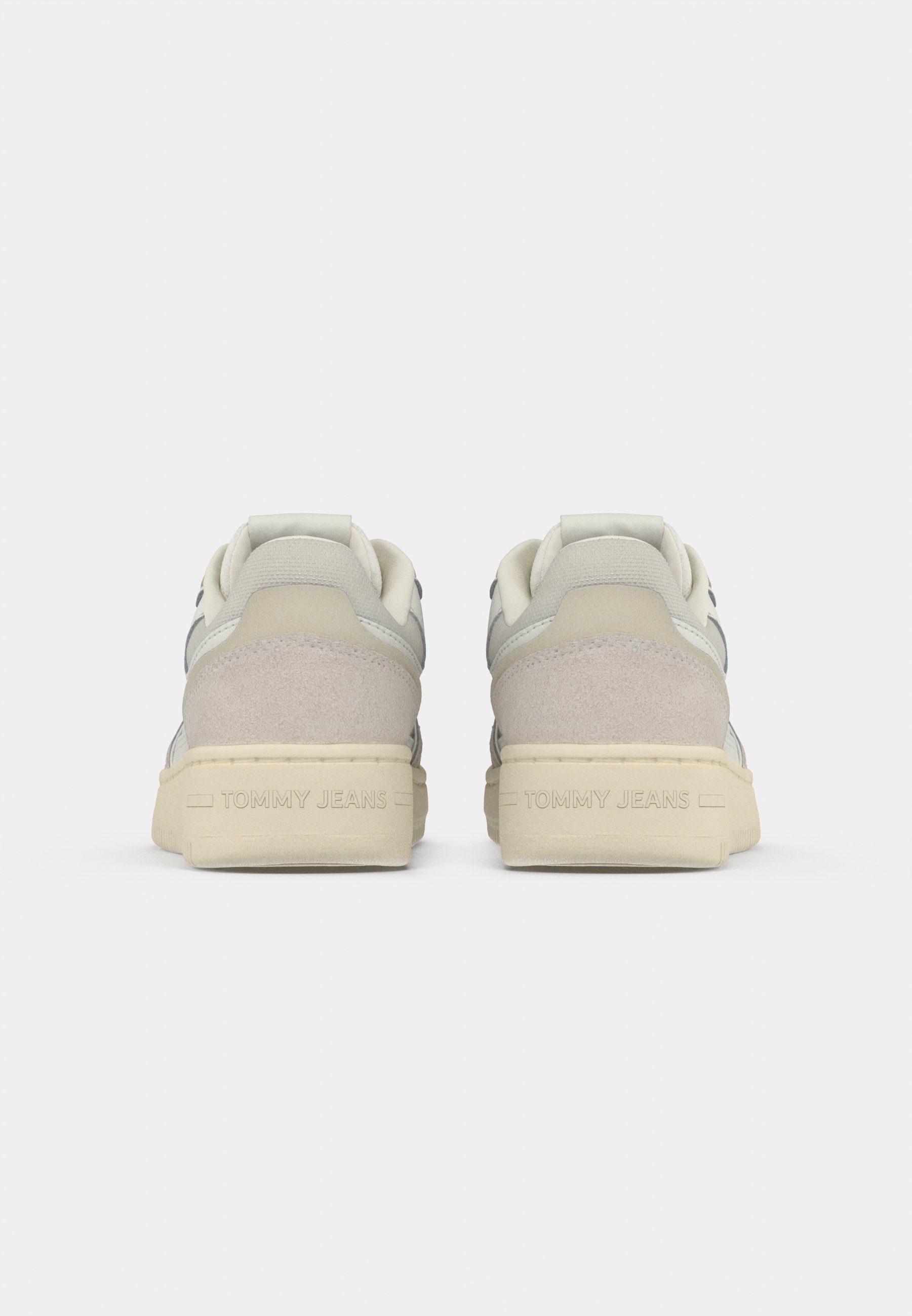 Tommy Jeans RETRO BASKET - Sneakers - ecru/stratusgrijs