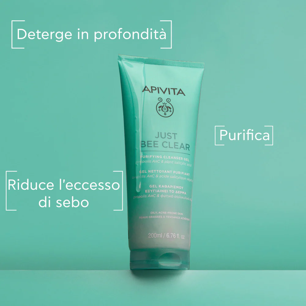 Just Bee Clear Gel Detergente Purificante - Gel detergente viso
