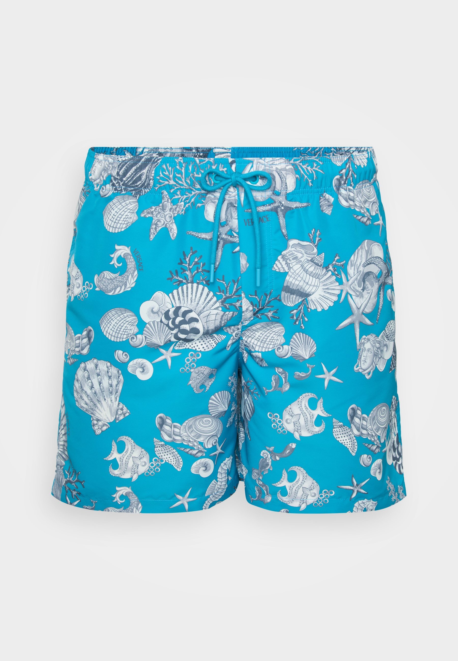 Versace SWIM GOLFO LAVACANZA ALL OVER - Pantaloncini da bagno - verde mare scuro/grigio argento