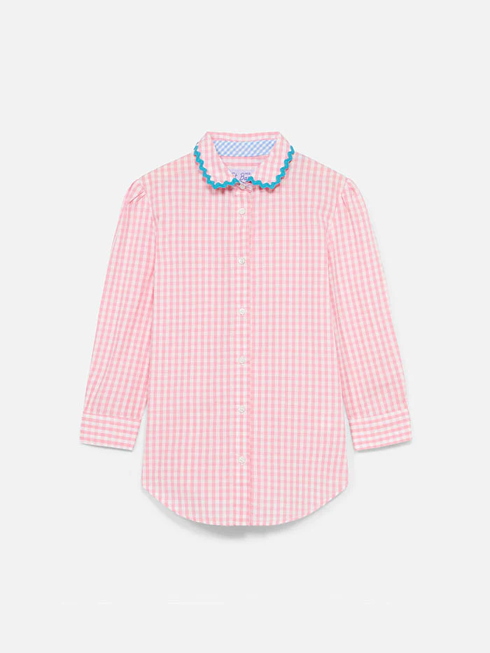 Camicia da bambina con stampa vichy