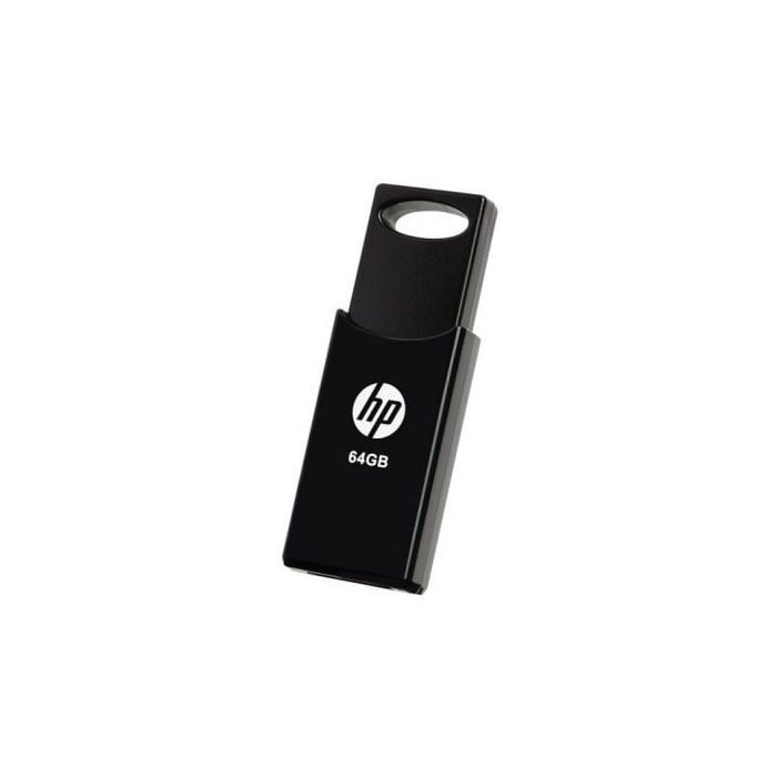 Clé USB - HP - HPFD212W64-BX TWINPACK - 64 Go - USB 2.0 - 15 Mo/s Lecture - 5 Mo/s Écriture