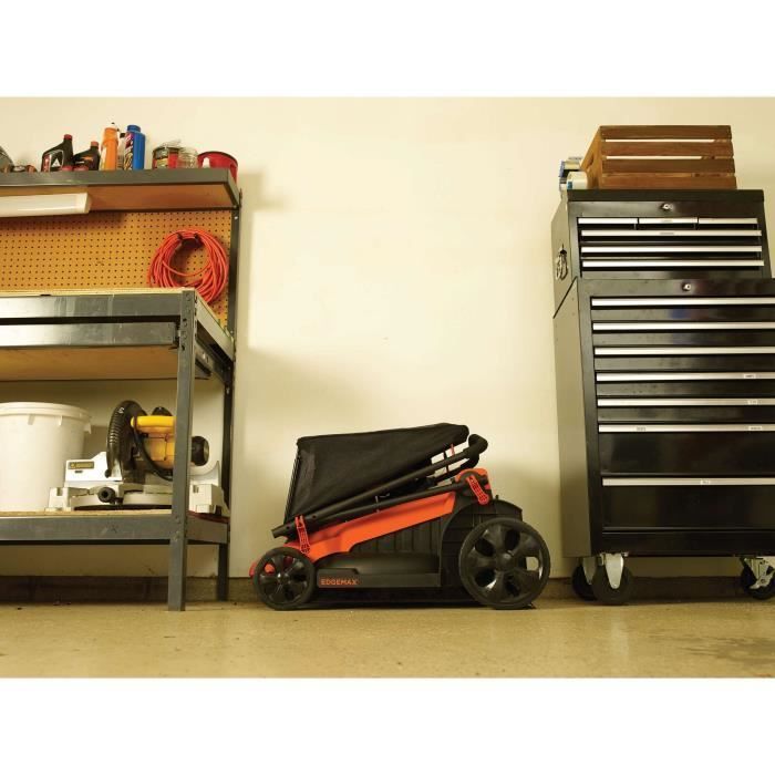 Rasaerba elettrico con filo - BLACK+DECKER - LM2000-QS - 2000W - Larghezza di taglio 48 cm - Funzione mulching, scarico laterale o sacco di raccolta erba da 50 litri
