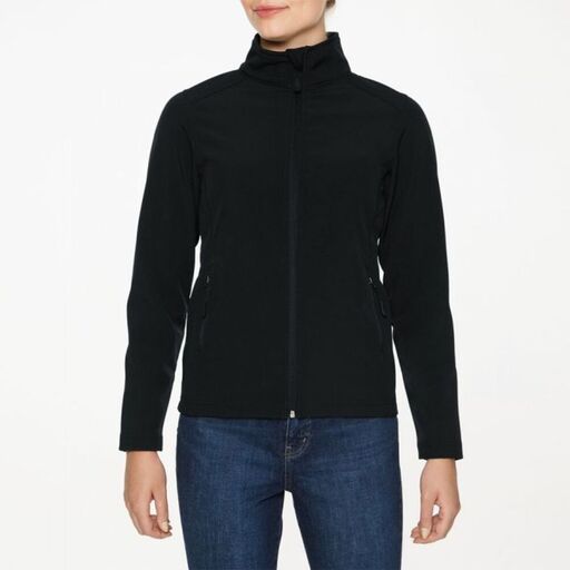  Chaqueta Soft Shell Hammer Para Chica Mujer Gildan (Negro)
