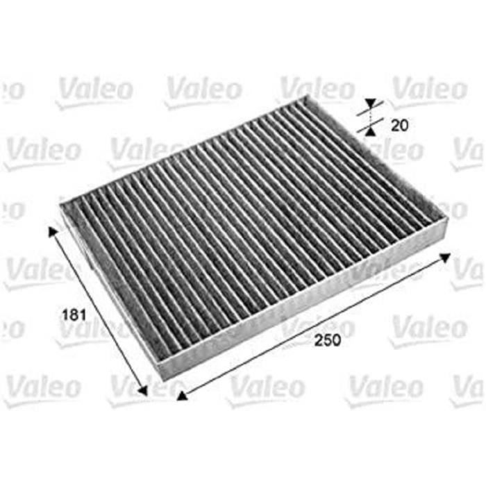 Filtro de ar da cabine - VALEO - 715667 - Filtro de ar da cabine para Renault Koleos (CA)