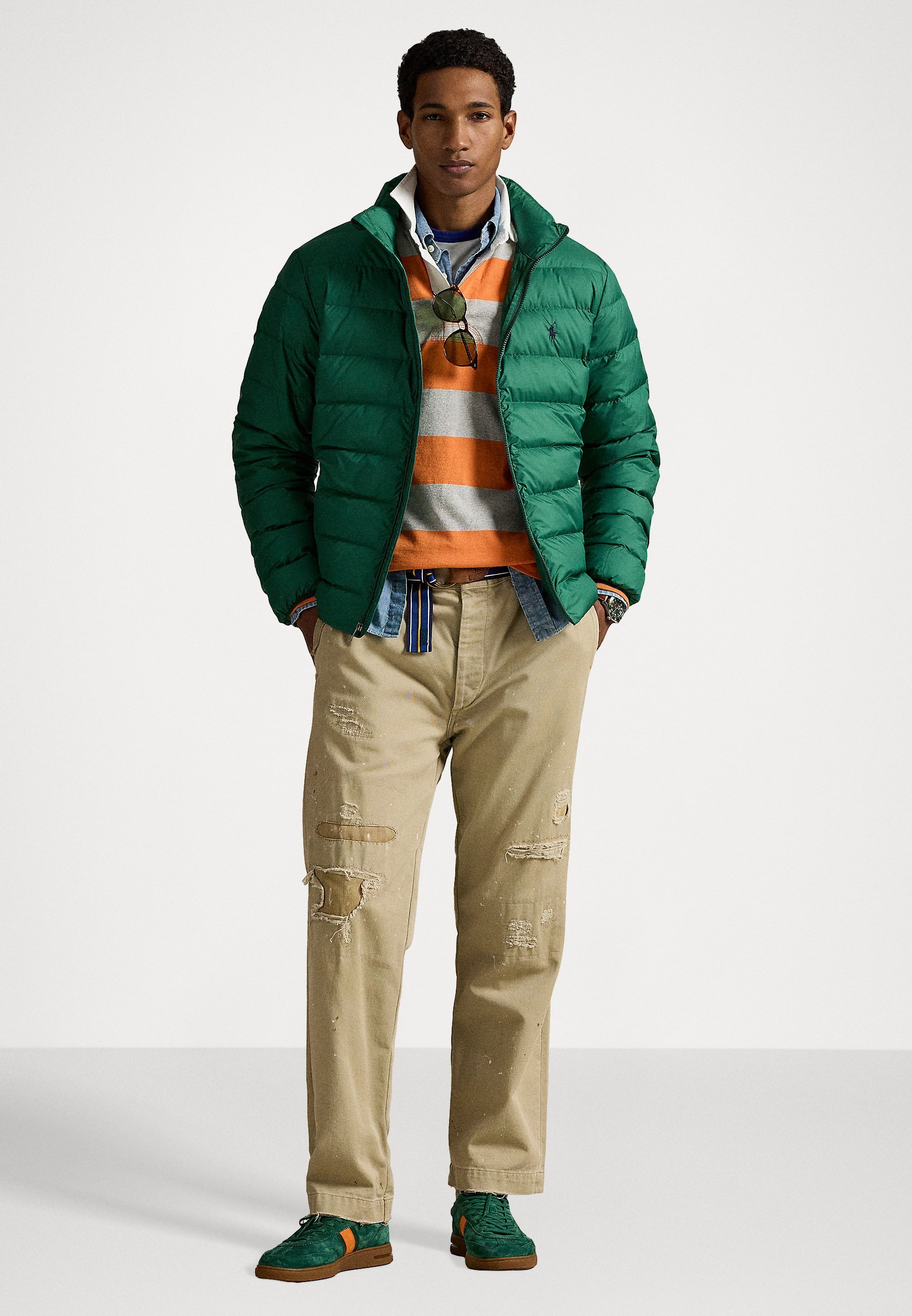 Polo Ralph Lauren LA MAGLIA DA RUGBY ICONICA - Polo - Bedford Orange/Andover Heather