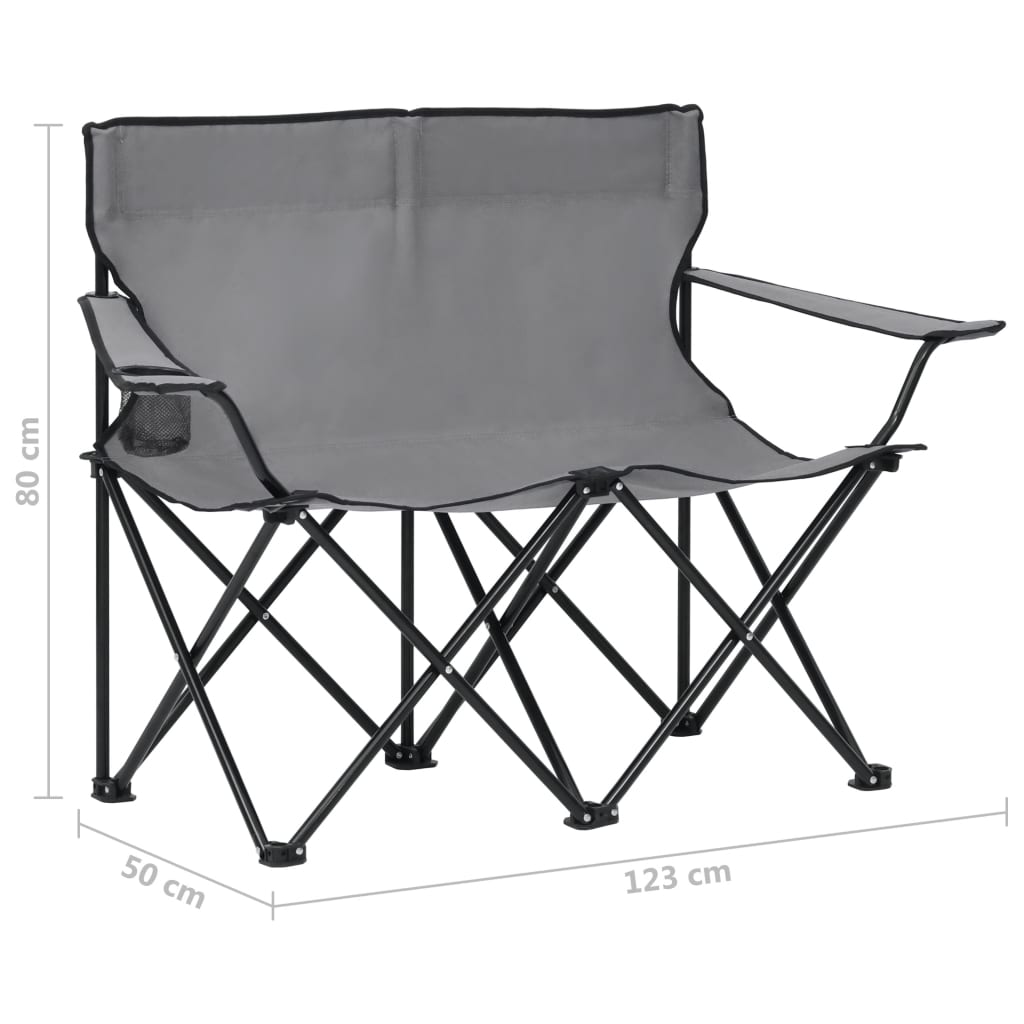 2-Seater Folding Camping Chair