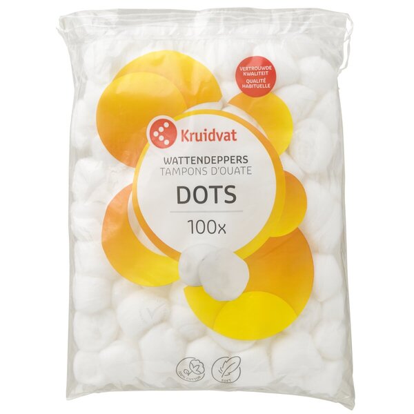 Kruidvat 100 % bomullspinnar<br>100 stycken