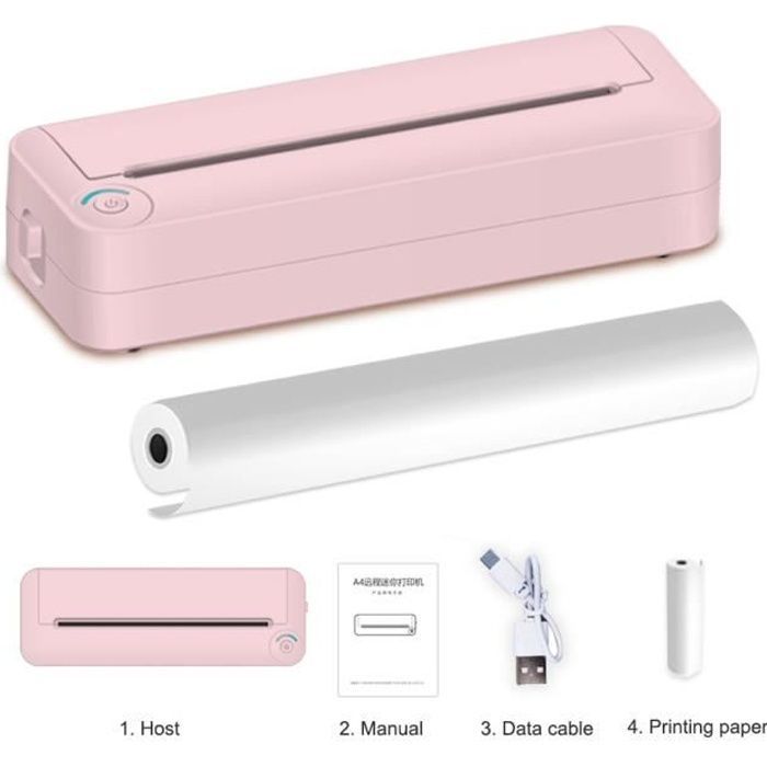 Impresora térmica Bluetooth A4, Pridite BT Thermal Photo Printer, 210 mm de ancho, para uso doméstico, de oficina y en exteriores.