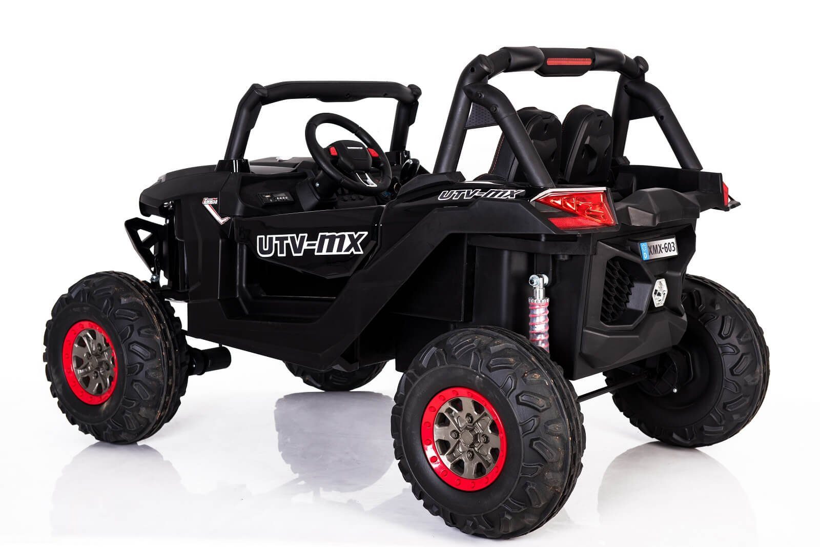 BoGi sähköinen lasten autokärry XXL UTV 2-paikkainen premium-malli 2x200W 24V 14Ah sähköauto