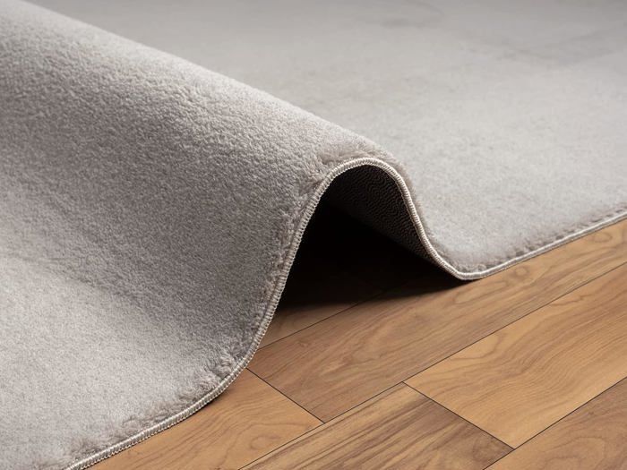 Tappeto per soggiorno - THE CARPET - LOFT - Argento - 200x280 cm - Lavabile - Antiscivolo