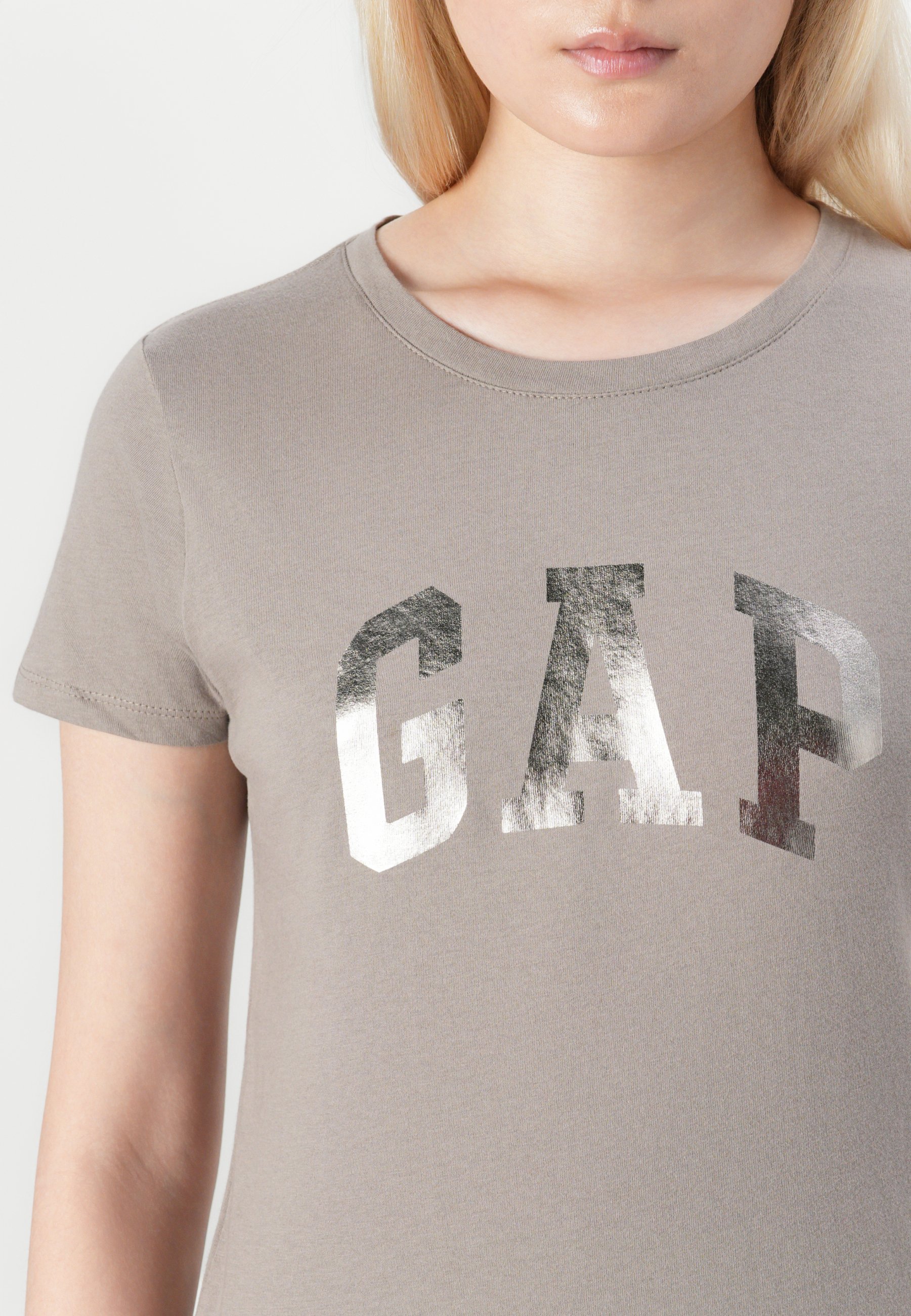 GAP LOGO T-SHIRT 2-PACK - Bedrukt T-shirt - Trigger Brown