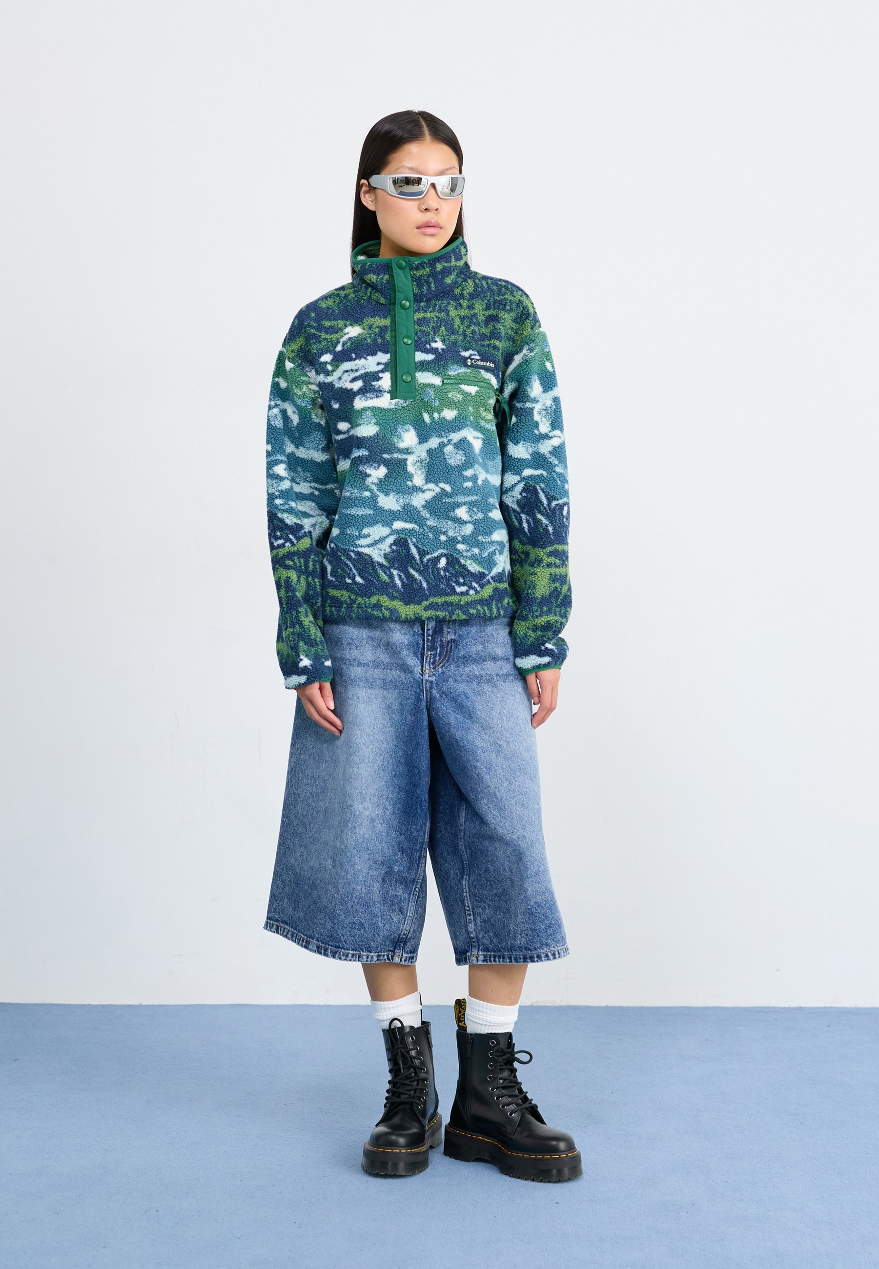 Columbia HELVETIA™ II HALF SNAP - Fleece trui - everblue sisters/regenwoud