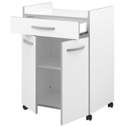 Küchenwagen L 60 cm - Mattweiß - OSLO