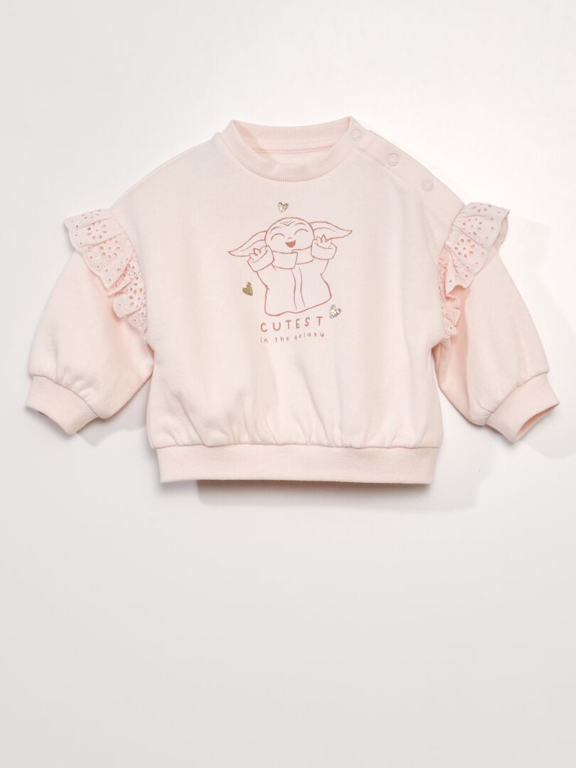 Moletom de lã com babados 'Star Wars' - ROSA