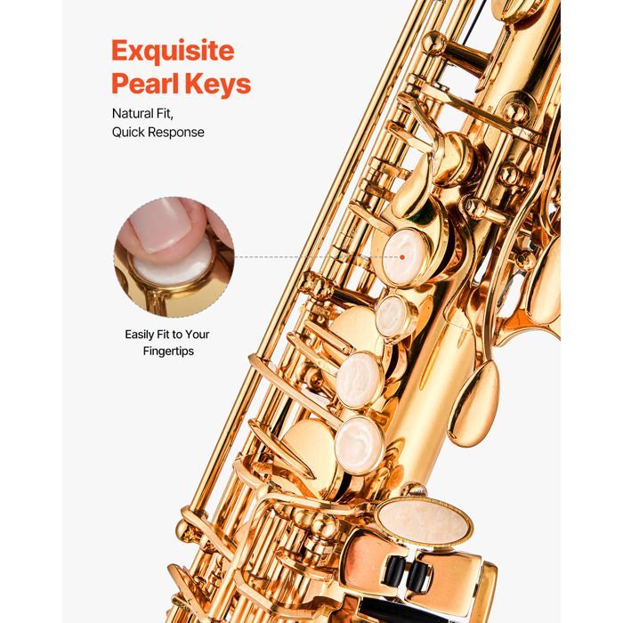 Saxofón alto - DUOKU - JAS-201 - Mi bemol - Latón resistente - Incluye estuche, boquilla y correas