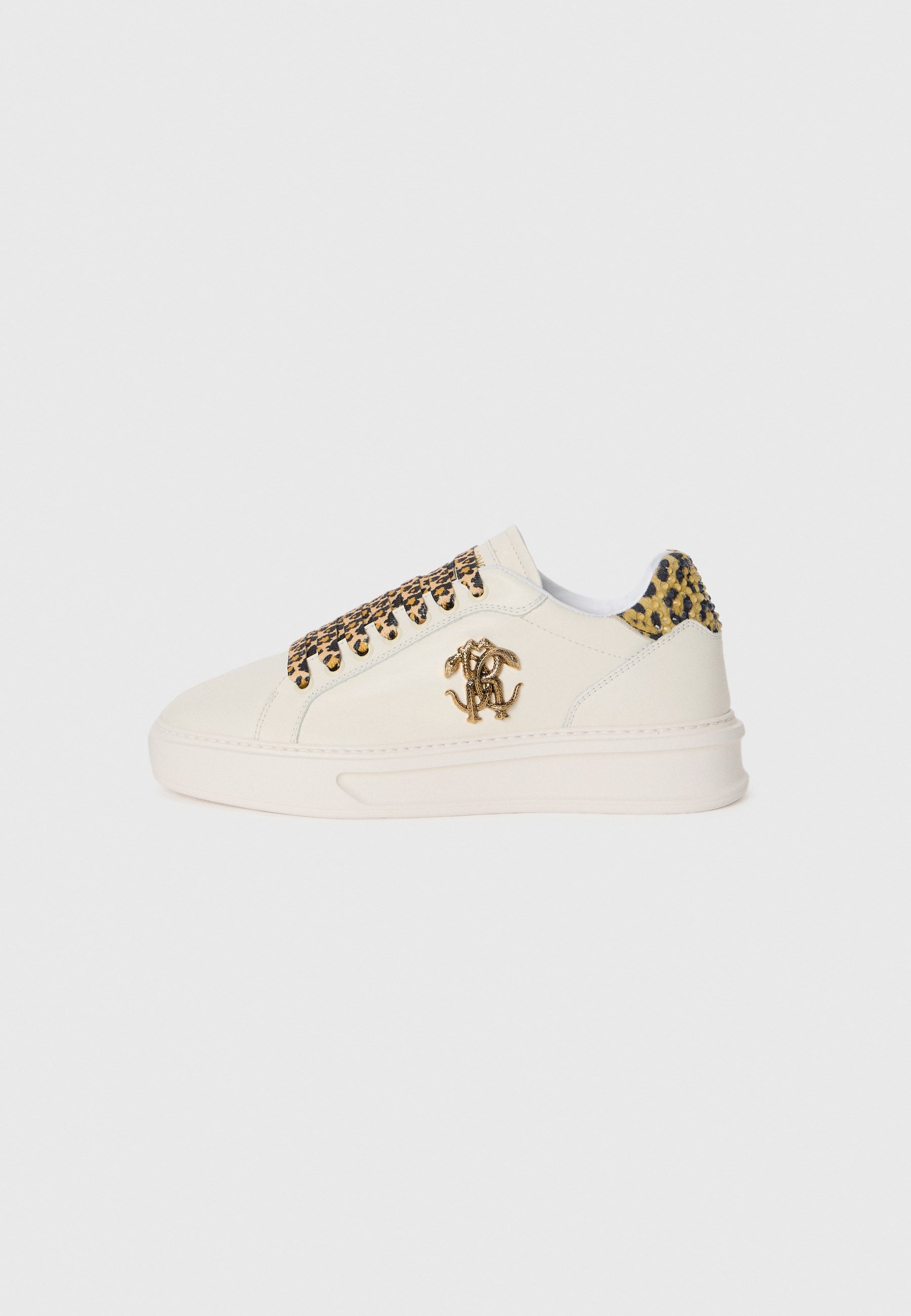 Roberto Cavalli sneakers - wit/bruin