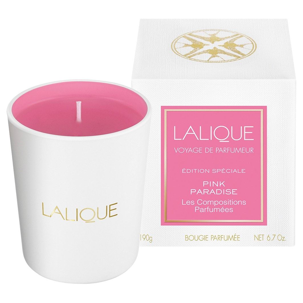 Lalique Candle Voyage de Parfumeur Pink Paradise - 190 g