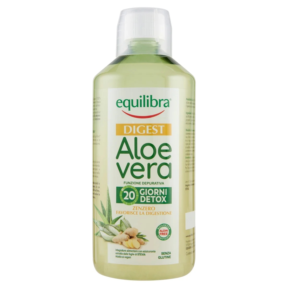 EQUILIBRA Equilibra Aloë Vera Digest Gember 1l Dermatologisch getest