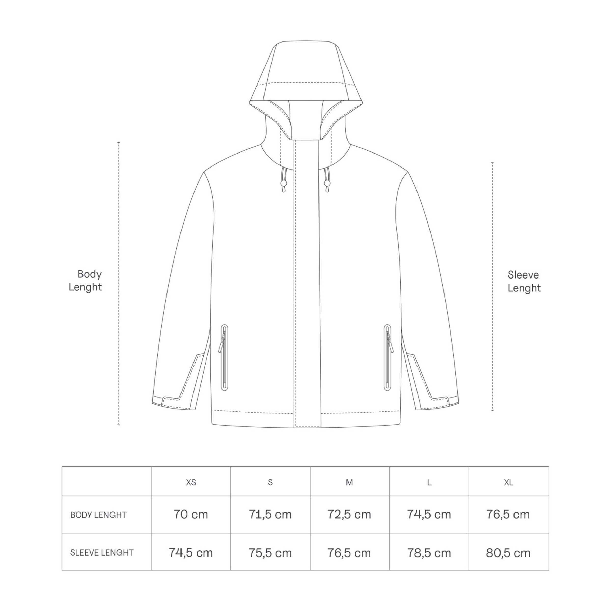 Veste imperméable courte vert forêt pour tous les jours